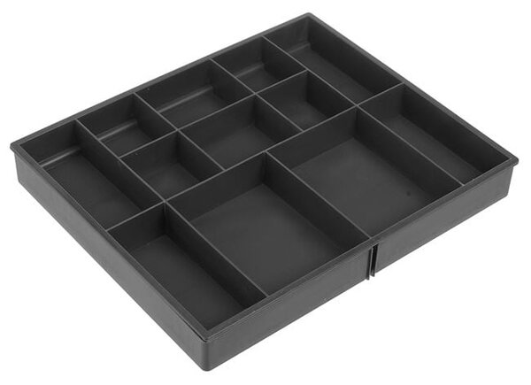 Set 2 x Organizator extensibil pentru sertare, Gri