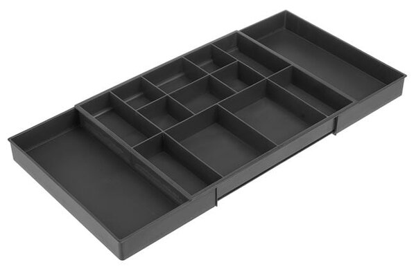 Set 2 x Organizator extensibil pentru sertare, Gri