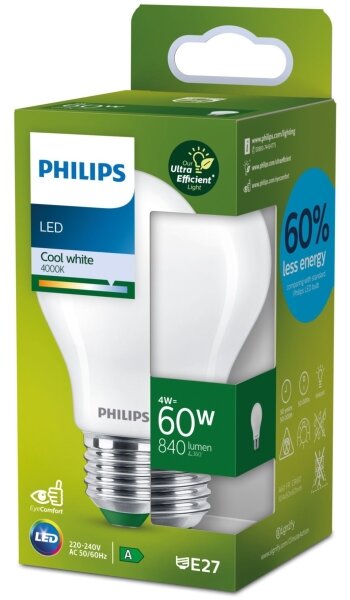 Bec LED Philips A60 E27/4W/230V 4000K