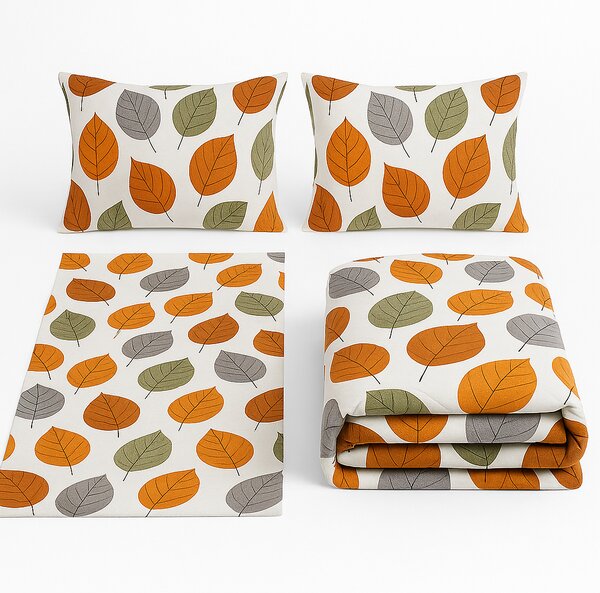 Set lenjerie pat dublu cu pilota reversibila Ida 200x220 cm