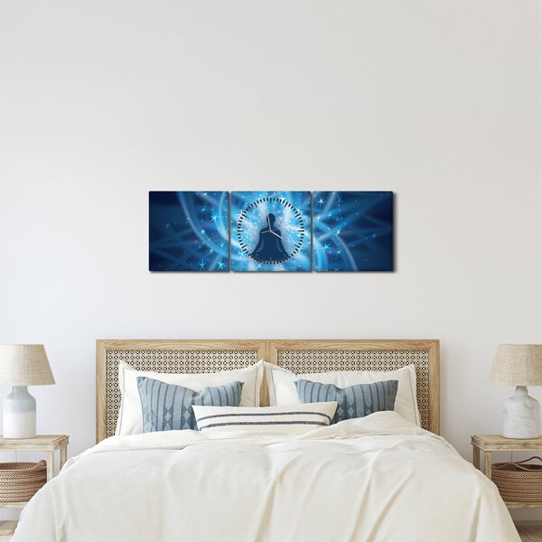 Tablou - Energie spirituală (cu ceas) (90x30 cm)