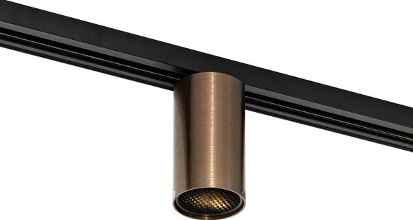Spotlight modern bronz închis pentru sistem cu șine monofazate GU10 35mm - Iconic Ruby Honey