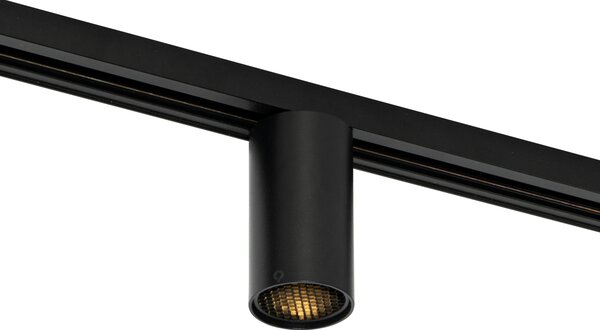 Spotlight modern negru pentru sistem de șină monofazat GU10 50mm - Iconic Ruby Honey