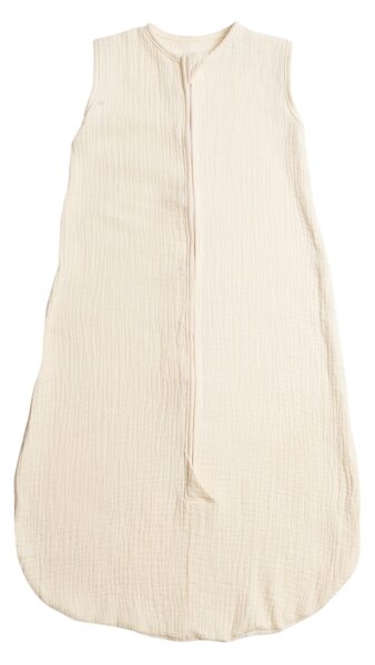 Sac de dormit de vara pentru copii din muselina dubla 3-18 luni Kidizi ivory, 0.3 tog