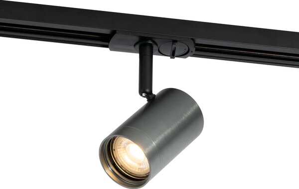 Spotlight modern Gunmetal pentru sistem de șină monofazată - Iconic Jeana