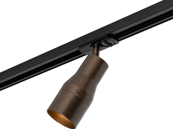 Spotlight modern bronz închis pentru sistem de șine monofazat - Iconic Kohua