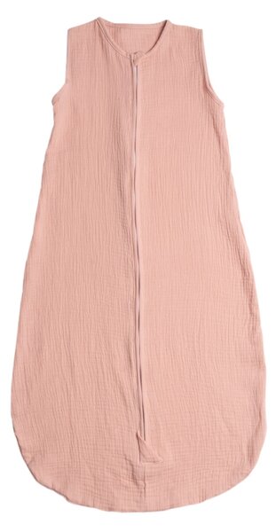 Set 2 saci de dormit de vara pentru copii din muselina dubla 18-36 luni Kidizi rosa-ivory, bumbac 100%, 0.3 tog