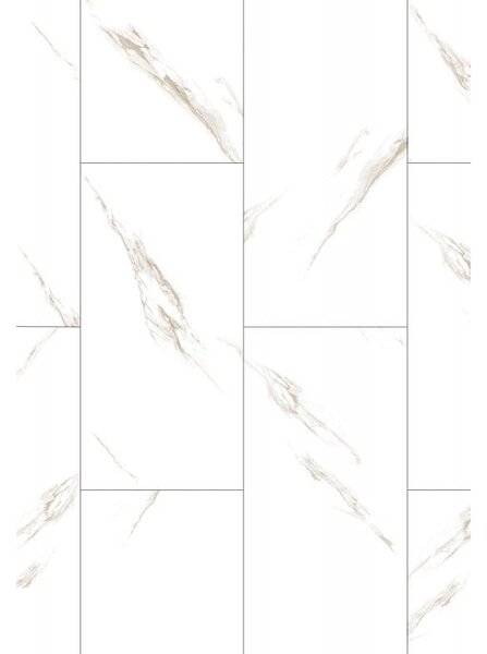 Mexen River White probă de panouri vinilice SPC 6,5 mm, substrat IXPE 1,5 mm, 4 V-Fugă, Jazz White - F1150-S