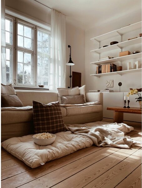 Saltea futon bej 70x190 cm Bed In A Bag Linen Beige – Karup Design