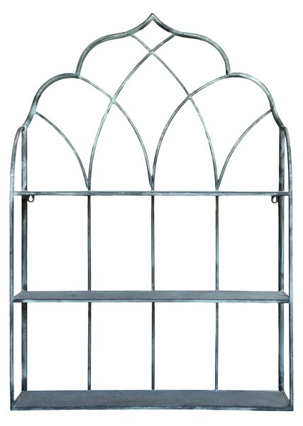 Etajera de perete din metal, cu 3 sertare, aspect vintage