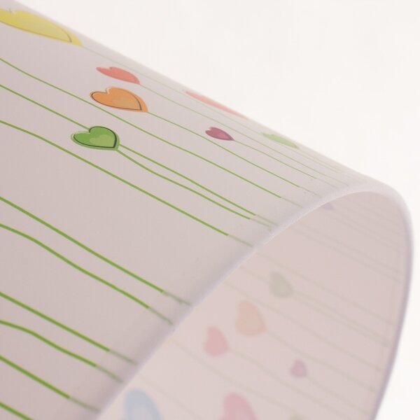 Lustră pe cablu pentru copii HEARTS 1xE27/60W/230V