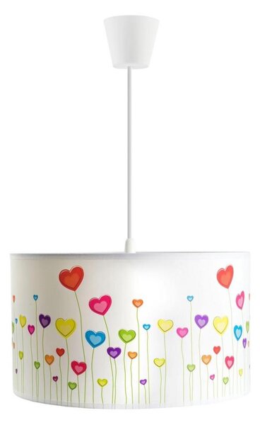 Lustră pe cablu pentru copii HEARTS 1xE27/60W/230V