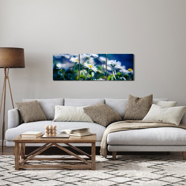 Tablou - Margarete (cu ceas) (90x30 cm)