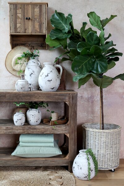 Dulap de perete, din lemn reciclat, cu 2 usi 3 agatatori, aspect rustic
