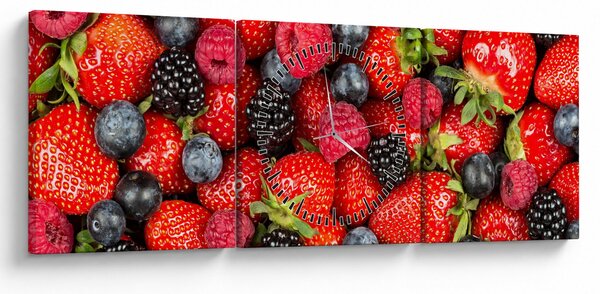 Tablou - Încărcătură de fructe (cu ceas) (90x30 cm)