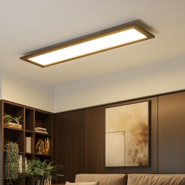 Eglo - Panou LED aplicat RGBW dimmabil SALOBRENA-C LED/34W/230V maro închis + telecomandă