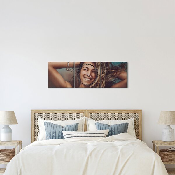 Tablou - Portretul unei femei tinere (cu ceas) (90x30 cm)
