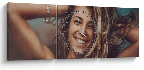 Tablou - Portretul unei femei tinere (cu ceas) (90x30 cm)