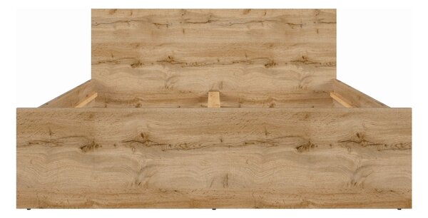 Cadru pat ZELE 160x200 cm, stejar wotan, PAL