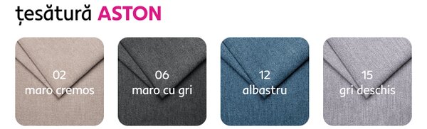 KONDELA Pat electric reglabil, boxspring, gri închis/stejar artizanal, 180x200, TIANA