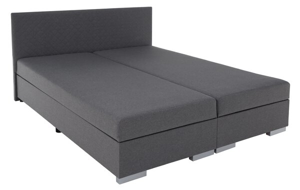 KONDELA Pat Boxspring, gri, 140x200, ADARA