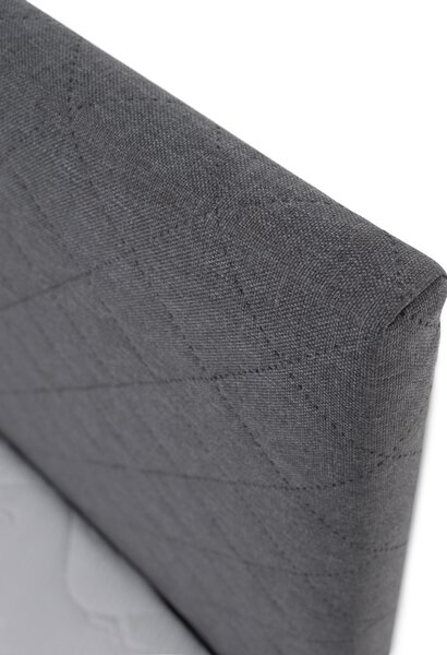 KONDELA Pat Boxspring, gri, 140x200, ADARA