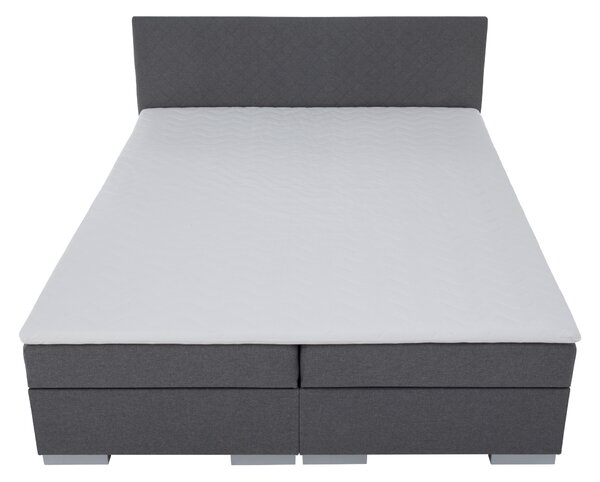 KONDELA Pat Boxspring, gri, 140x200, ADARA