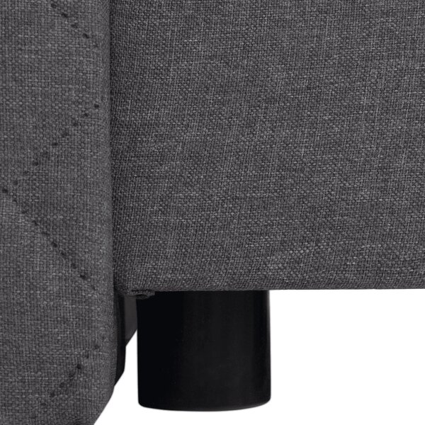 KONDELA Pat Boxspring, gri, 140x200, ADARA