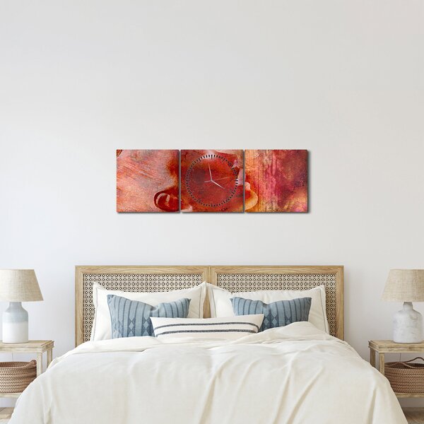 Tablou - Profilul feței feminine (cu ceas) (90x30 cm)