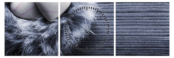 Tablou - Cuibul dragostei (cu ceas) (90x30 cm)