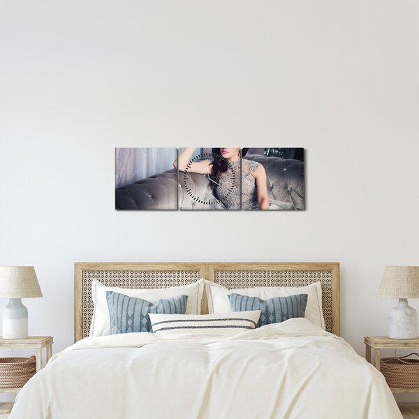 Tablou - Glamour (cu ceas) (90x30 cm)