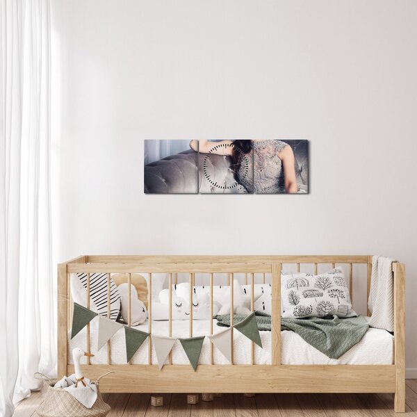 Tablou - Glamour (cu ceas) (90x30 cm)