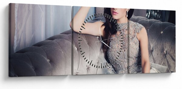 Tablou - Glamour (cu ceas) (90x30 cm)