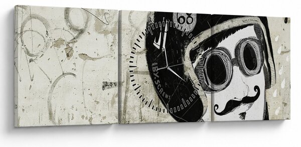 Tablou - Concurent (cu ceas) (90x30 cm)