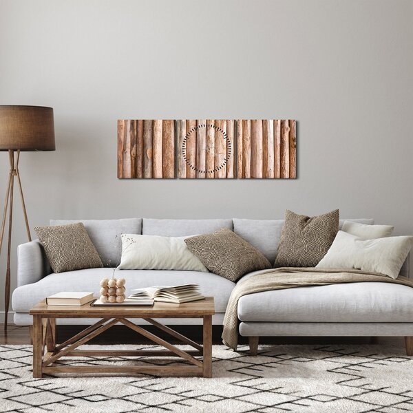 Tablou - Bambus (cu ceas) (90x30 cm)