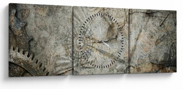 Tablou - Curgerea timpului (cu ceas) (90x30 cm)