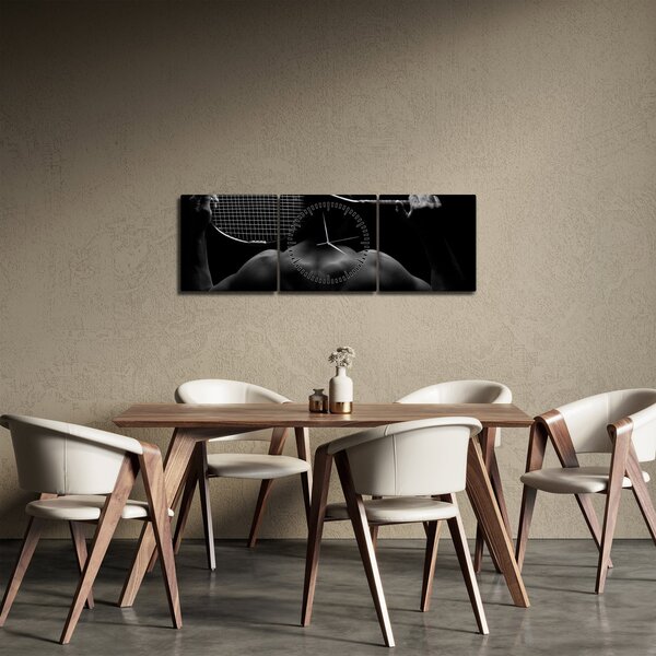 Tablou - Jucătorul de tenis (cu ceas) (90x30 cm)
