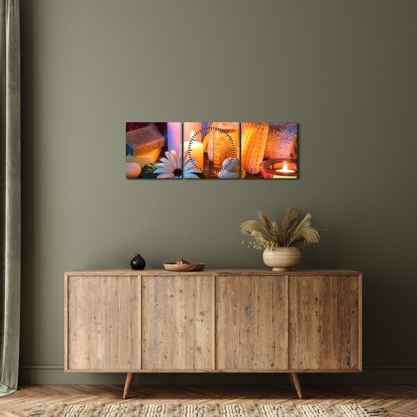 Tablou - Momentul odihnii (cu ceas) (90x30 cm)