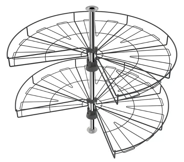 Cos rotativ pentru colt 3 4 O690 mm, antracit