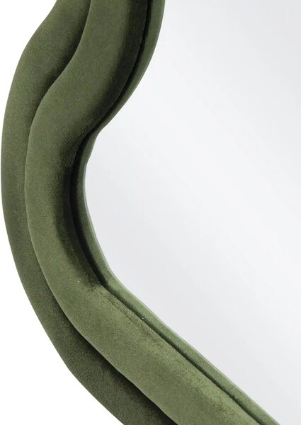 Oglinda CONFETTO, verde olive, stofa catifelata, 70x160 cm