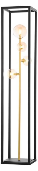 Jupiter 1911 - Lampadar NEPTUN 4xG9/14W/230V auriu/negru/bej fumuriu