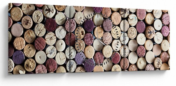 Tablou - Sezonul vinurilor (cu ceas) (90x30 cm)