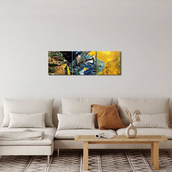 Tablou - Saxafonist (cu ceas) (90x30 cm)