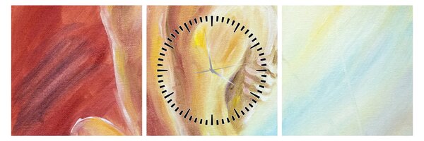Tablou - Imaginea unei femei care se odihnește, pictură în ulei (cu ceas) (90x30 cm)