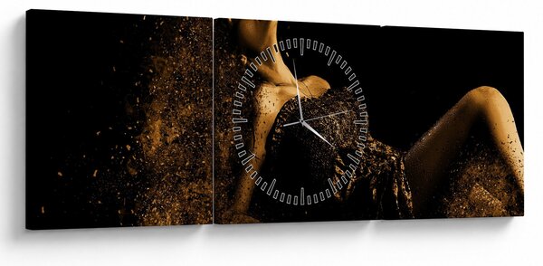 Tablou - Femeia din aur (cu ceas) (90x30 cm)