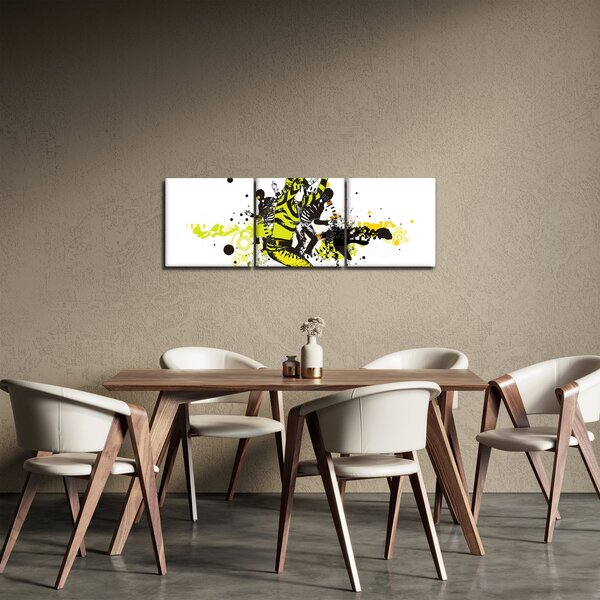 Tablou - Street dance (cu ceas) (90x30 cm)