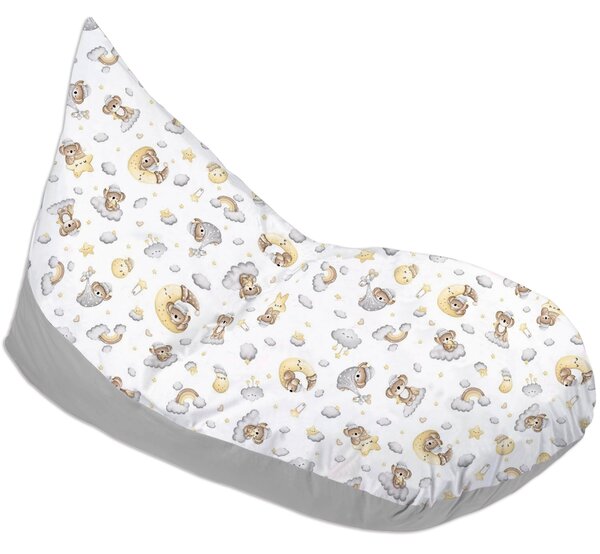 Fotoliu copii Bean Bag Lounger Koala Dreams, husa bumbac detasabila