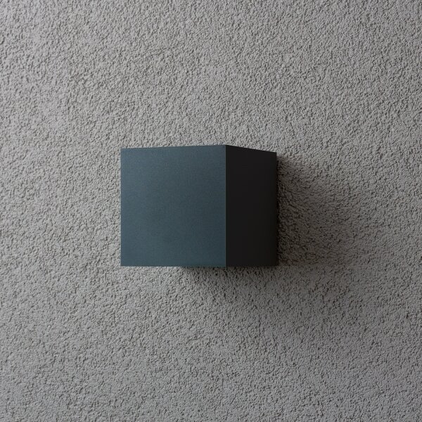 Aplică LED de exterior Brilagi CUBE LED/6W/230V antracit IP54