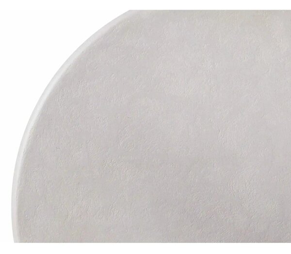 Masuta cafea ROSALIA, gri deschis, microciment, 80x45 cm