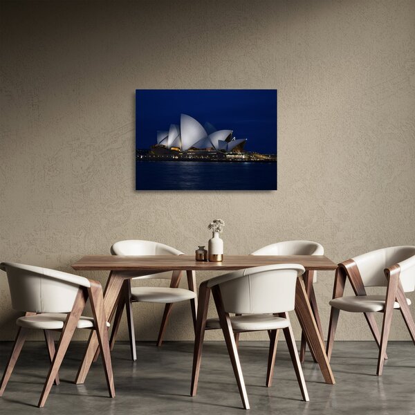 Tablou pe sticlă Sydney nocturn (70x50 cm)